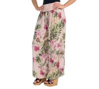 Malito - Pantalon sarouel pour femme - Imprimé floral - Pantalon bouffant respirant - Pantalon fin pour les loisirs et la plage - Pantalon Aladin 8939 doux pour la peau (XS-XL), vieux rose, 36-44