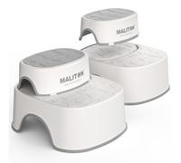 Maliton 2 Pièces Marche Pied Enfant, Marchepied à 2 marches pour Enfants de 1 à 8 Ans, Tabouret antidérapant avec Anneau d'assise Souple, Multifonctionnel escabeau Enfant