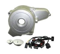 MALIYAE Couvercle Stator Moteur Couvercle Gauche du Stator De Magnéto À 6 Bobines pour Moto Tout-Terrain 50cc 125cc(Stator and Cover)