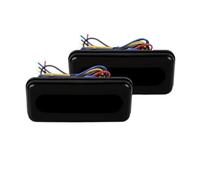 MALIYAE Feu Arrière LED pour Moto De Freinage Clignotant Circulation Diurne 12-24 V, pour Cafe Racer Bobber Chopper Freinage Stop(2pcs White Yellow)