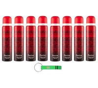 MALIZIA Donna Passion Seduction Lot de 8 déodorants en spray pour femme 100 ml + porte-clés Beni Culinari
