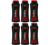 MALIZIA Uomo Musk Lot de 6 shampoings douche 2 en 1 250 ml