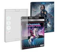 MALKO Lot de 20 coques de protection compatibles avec : 4K UHD et Blu Ray Slips