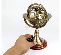 Malla Inc. 15,2 cm Boule armillaire en laiton avec boussole style vintage - Décoration nautique