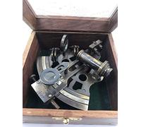 MALLA INCORPORATION ; A TRULY HANDCRAFTED FOR YOU Magnifique sextant allemand de navigation en laiton fait à la main avec boîte en bois | Sextant original en laiton | Instrument de bateau | Modèle