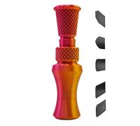 Mallard DrakeChangeur voix - Double voies sonores, 5 anches interchangeables, générateur bruit à large portée, quackerMimic Squawker, dispositif audio géométrique texturé | Jeu leurre pour les passi