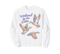 Mallard Duck Lake Life Weekend by The Lake Waterfowl Sweatshirt