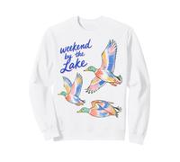 Mallard Duck Lake Life Weekend by The Lake Waterfowl Sweatshirt