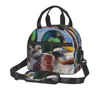 Mallard Duck Sac à déjeuner fourre-tout isotherme pour homme et femme pour l'école, le pique-nique, le travail en plein air