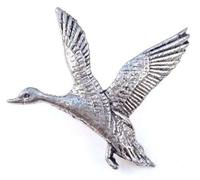 Mallard/Flying Canard finement fabriquéà la main en étain massif au Royaume-Uni Pin's (épinglette Badge + 59MM Bouton Badge + Sac cadeau