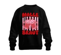 Malle Braut JGA Mallorca Party Bière Sweat-shirt Pull Noir M