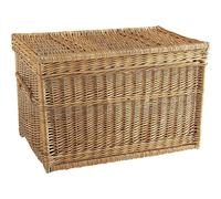 Malle de rangement en osier buff 100 x 50 x 50 cm