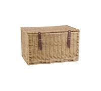 Malle en osier buff brun L62 Grand modèle