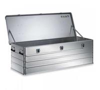 Malle Métallique en Aluminium longue largeur 1 m à 1,7 m - 160 x 60 x 49,5 cm