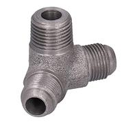 Malleable Cast Iron Pipe Fittings 5Pcs | 65° Oblique 3 - Way Pneumatic Connector for DIY Furniture/Industrial Decor | High Environmental Resilience, 21x19x19mm