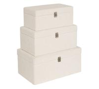 Malles Carlie blanc 54x26cm - Atmosphera createur d'interieur