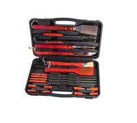 Mallette 18 Ustensiles Barbecue acier inoxydable et bois BBQ