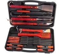 Mallette 18 Ustensiles Barbecue acier inoxydable et bois BBQ Multi G