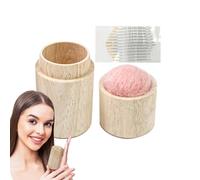 Mallette à aiguilles - Boîte à coussin d'épingles portable, support de rangement en bois, organisateur de bricolage compact | Oreiller à aiguilles à couvercle mignon pour le matelassage projet de