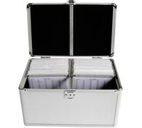 MediaRange Mallette à CD BOX75 - 200 CD/DVD/Blu-ray Aluminium Argent 301×180×190 mm