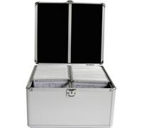 Mallette à CD MediaRange BOX76 300 CDs/DVDs/disques Blu-ray aluminium argent (l