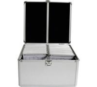 Mallette à CD MediaRange BOX76 300 CDs/DVDs/disques Blu-ray aluminium argent (l