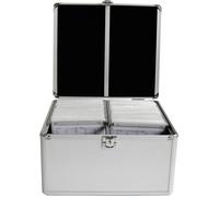 Mallette à CD MediaRange BOX76 300 CDs/DVDs/disques Blu-ray aluminium argent (l x H x P) 30.1 x 18 x 26.5 cm 1 pc(s)