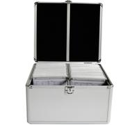 MediaRange Mallette à CD BOX76 – Aluminium argent, 300 CDs/DVDs/Blu-ray, 301×180×265 mm