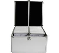 Mallette à CD MediaRange BOX76 300 CDs/DVDs/disques Blu-ray aluminium argent (l x H x P) 301 x 180