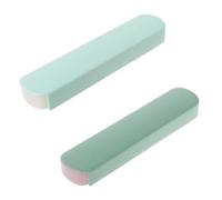 Mallette à couverts portable avec mince, coulissante, vert | Profil de valise arrondi, rangement fermé pour les couverts, couvercle extérieur coulissant pour directement