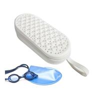Mallette à lunettes de natation - Grand porte-lunettes en silicone, sac à lunettes à fermeture éclair | Sac de rangement imperméable respirant et imperméable, organisateur de verres de ski portable