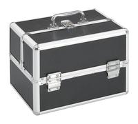 Mallette à Maquillage 22x30x21 cm Argenté Valise Cosmétique Beauté vidaXL