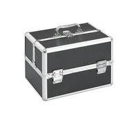 Vidaxl Mallette À Maquillage 22x30x21 Cm Noir Aluminium