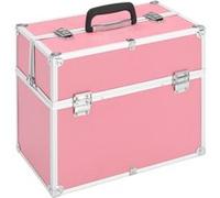 Mallette à Maquillage Boîte Trousse Cosmétique Rangement Noir Aluminium vidaXL
