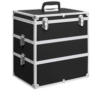 Mallette à Maquillage 37x24x40 cm Noir Coffret Valise Cosmétique Beauté vidaXL