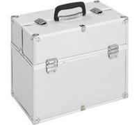 vidaXL Mallette à maquillage 37x24x35 cm Argenté Aluminium