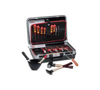 Mallette à outils 23 pièces en ABS, noir