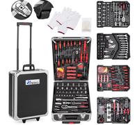 Mallette à Outils 949 pièces, Trolley Valise Boîte Caisse en Chrome Vanadium