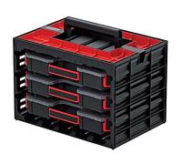 Mallette à outils avec 3 compartiments de rangement avec poignée confortable 415 x 290 x 295 mm