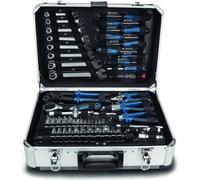 Mallette a outils de 102 pieces - SCHEPPACH - TB150 - Outils en acier chrome vanadium - Mallette en aluminium, verrouillable