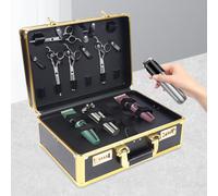 Mallette à outils de coiffeur - Organiseur portable - Avec serrure à mot de passe sécurisée - Mallette de transport - Pour les concours de coiffure, les scènes de maquillage de mariage