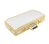 Mallette à outils de coiffeur pour salon de beauté, sac de transport pour ranger les outils de coiffure et les fournitures de coiffure dans les salons de coiffure (blanc + doré)