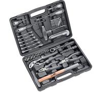Mallette À Outils En Plastique Dur Et Robuste De 63 Outils De Qualité Supérieure. Equipement Essentiel Pour Les Usages Quotidien E