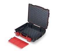 Mallette à outils en polymère noir avec mousse KISTENBERG