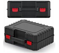 Mallette à outils Heavy KHV40 - robuste boîtier en plastique antichocs 38,5×33,5×14,5 cm | Mallette en plastique résistante aux chocs pour outils électriques | Fermetures ABS stables & poignée de