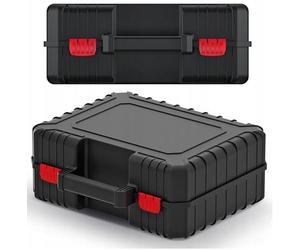Mallette à outils Heavy KHV40 - robuste boîtier en plastique antichocs 38,5×33,5×14,5 cm | Mallette en plastique résistante aux chocs pour outils électriques | Fermetures ABS stables & poignée de