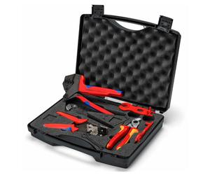 Mallette à outils photovoltaïques MC4 pour coupe, dénudage et sertissage KNIPEX - 979104V02