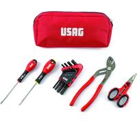 Mallette à outils Usag U00070053 avec tournevis, clés mâles, pinces réglables