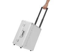 Mallette à roulettes avec poignée télescopique - 39 x 24 x 48 cm - Barre télescopique réglable en hauteur - Mallette verrouillable - Valise multifonction - Valise à roulettes - Valise professionnelle