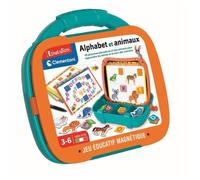 Clementoni – Mallette magnétique Alphabet & Animaux 3-5 ans – Lettres aimantées, ardoise effaçable